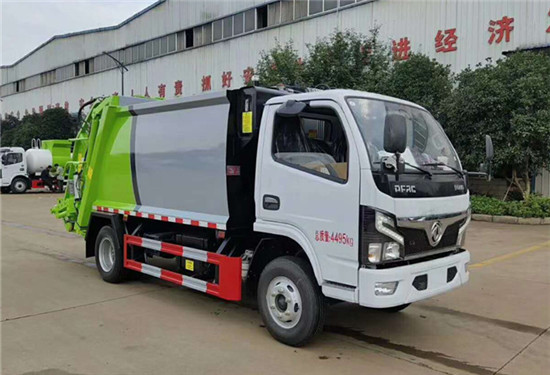 國六東風(fēng)藍牌4方壓縮式垃圾車
