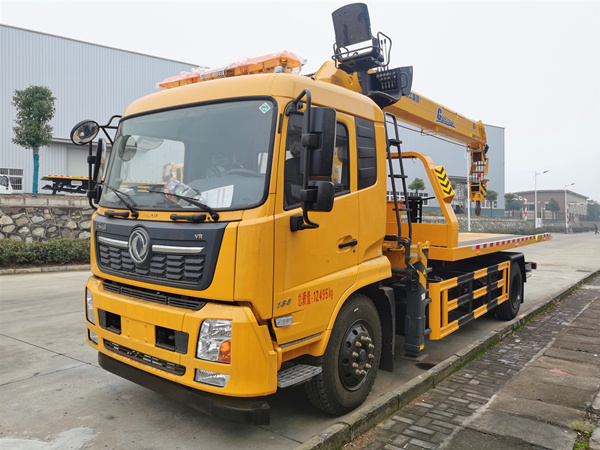 東風(fēng)天錦平板帶吊清障車(chē)G系徐工8噸
